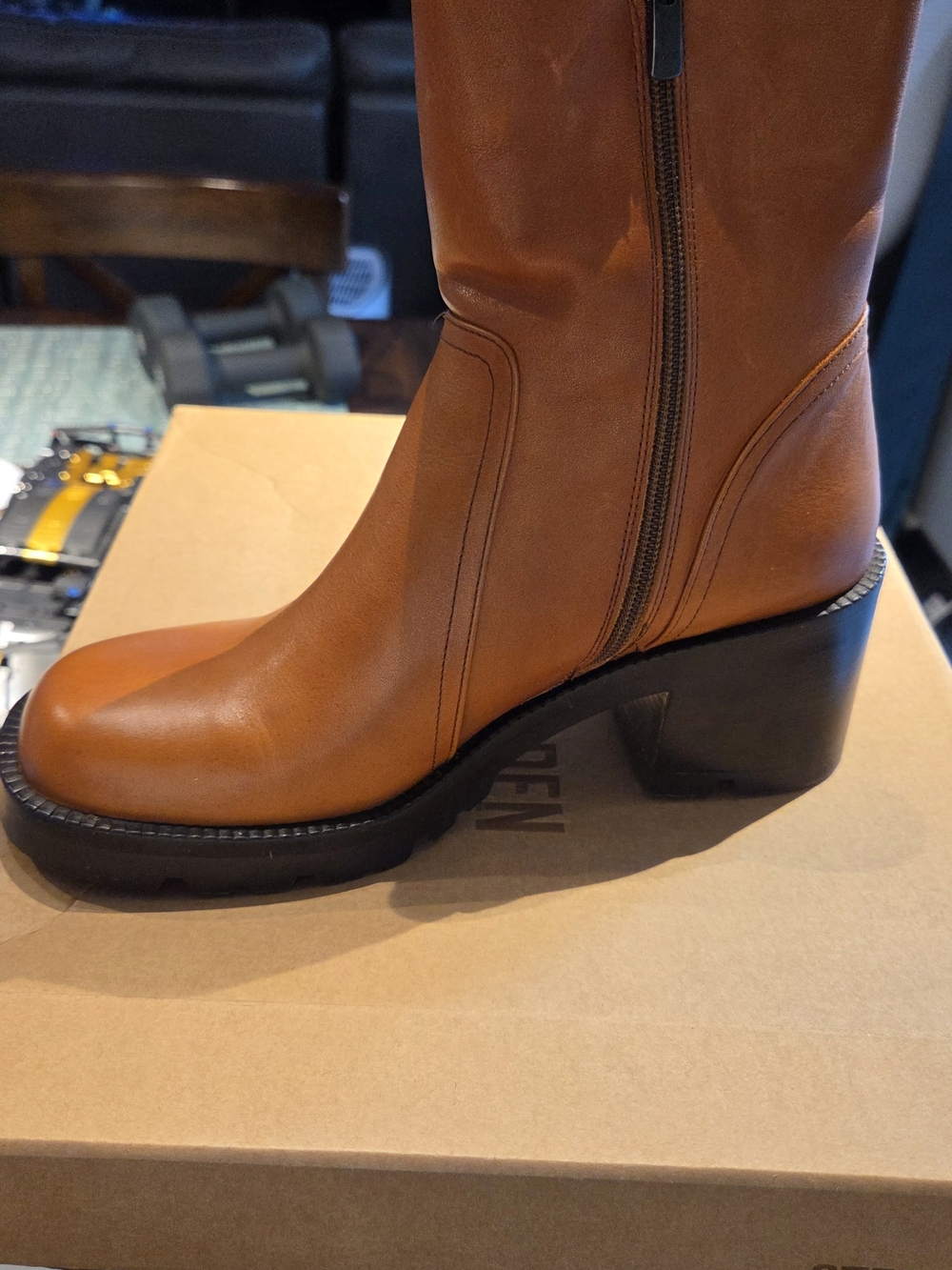 Steve Madden Riggs Women's Brown Heeled Boots